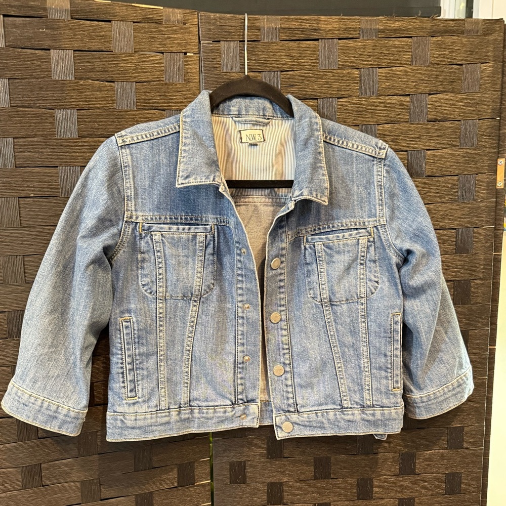 NW3 Cropped Jean Jacket Light Blue